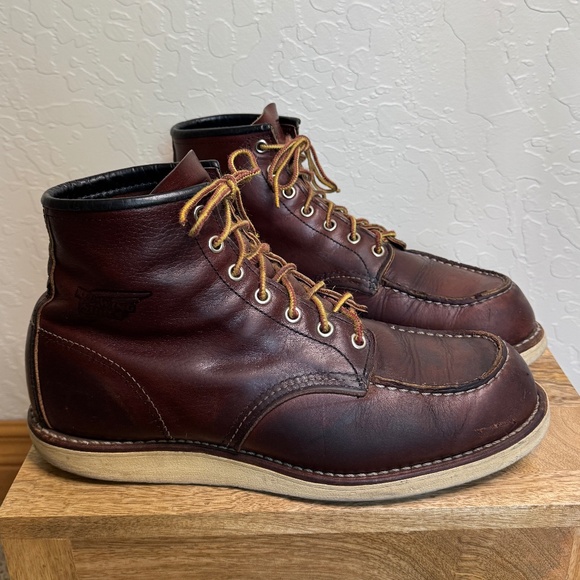 Red Wing 8138 Classic Moc Toe Boot Men’s 9.5 D Made In USA + FREE Bonus - Picture 5 of 6